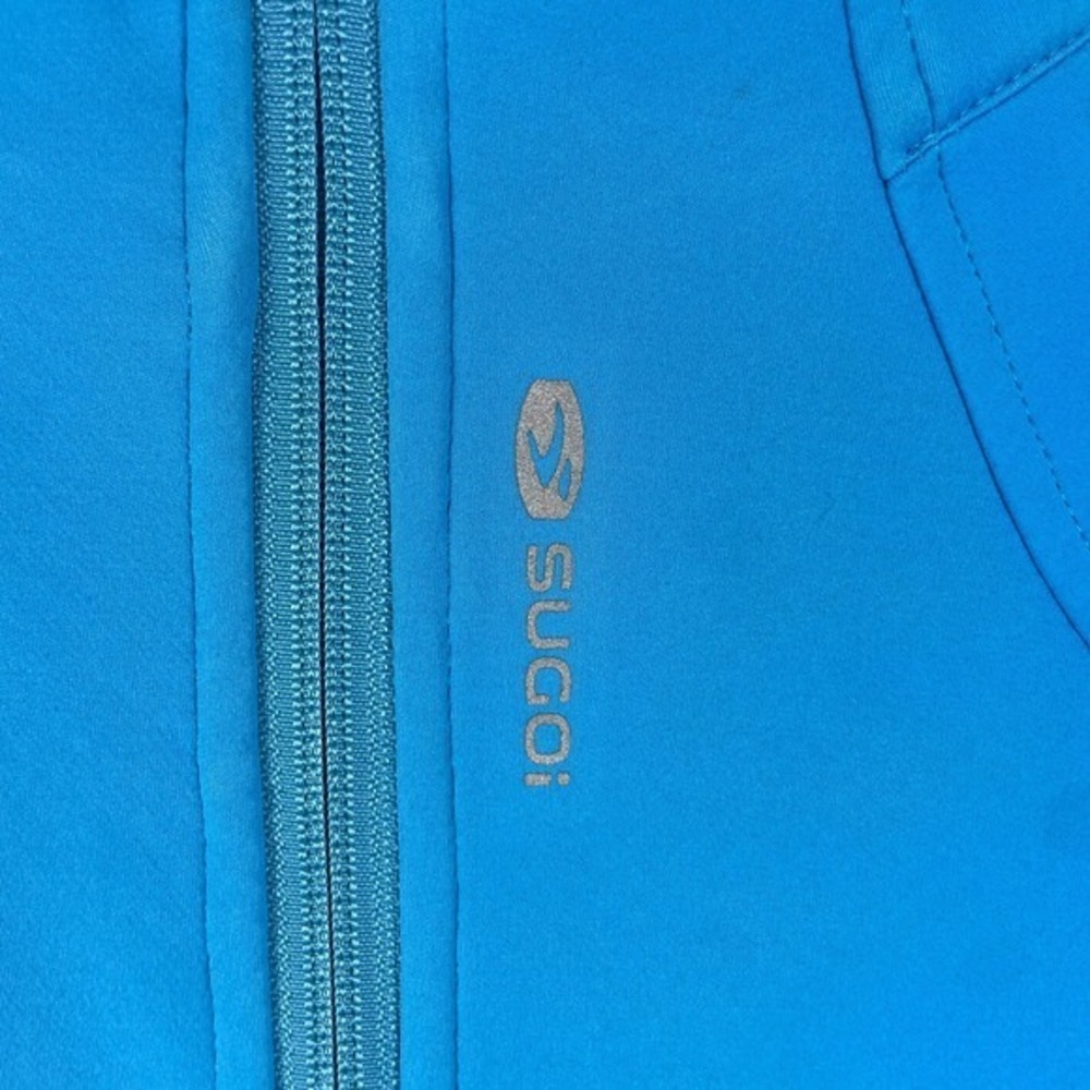 Sugoi Sz M‎ Firewall 220 Full Zip Blue Jacket Coat Running Jogging Cold Weather - Picture 16 of 17